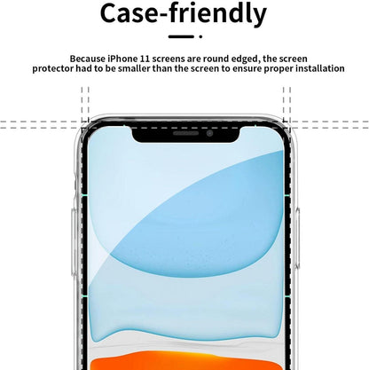 NEW'C iPhone 11 Hülle+2x Panzer Schutz Glas Ultra Transparent Silicon Weich TPU