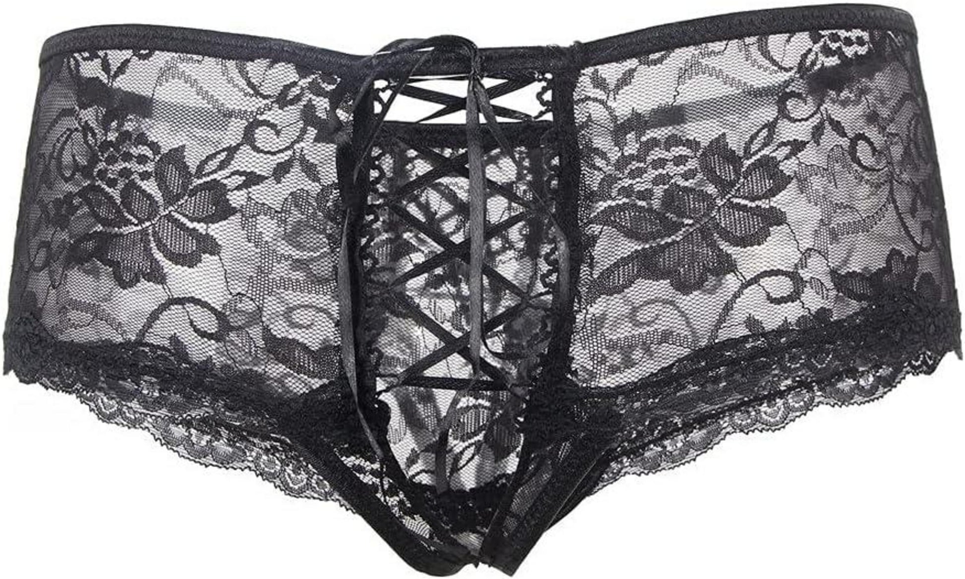 Damen Sexy Ouvert Spitzen String Tanga Große Größen Dessous XS-4XL