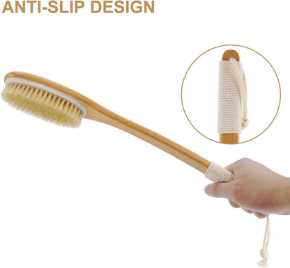Bambus Rückenbürste 43cm | Naturborsten Trockenbürste