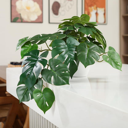 Künstliche Monstera Pflanze 45cm Hochrealistisch Indoor Deko