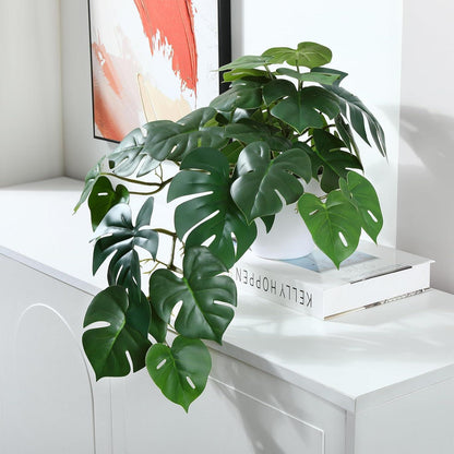 Künstliche Monstera Pflanze 45cm Hochrealistisch Indoor Deko