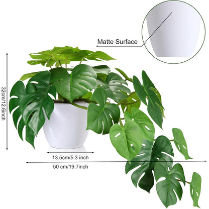 Künstliche Monstera Pflanze 45cm Hochrealistisch Indoor Deko