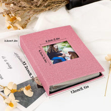 Fotoalbum 10x15 Leinen-Einsteckalbum 50 Pockets, Rosa, 2er