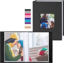 Fotoalbum 10x15 Schwarz Leinenbezug 100 Taschen 2 Packungen