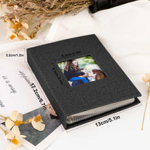 Fotoalbum 10x15cm Leinen Schwarz 100 Taschen 2 Packungen