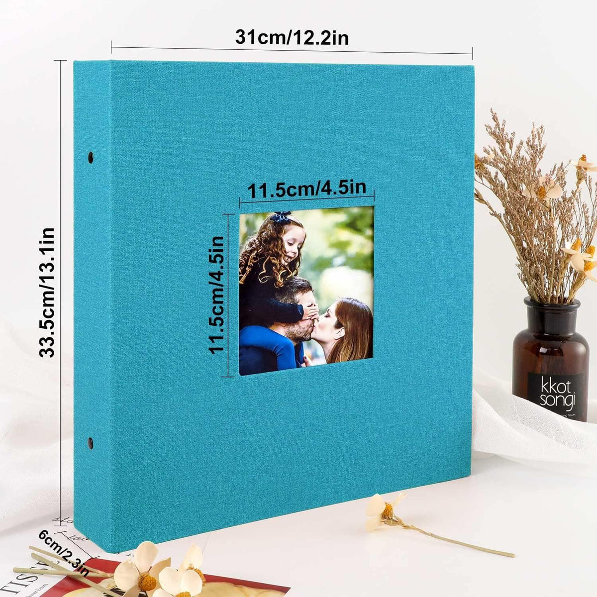 Fotoalbum 1000 10x15 Extra Großes XXL Leinen Einsteckalbum