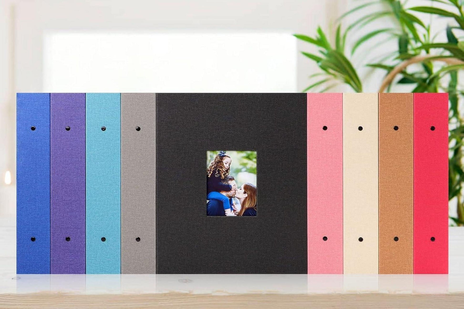 Fotobuch 10x15 Hochformat 400 Leinen Einsteckalbum Rosa 100 Seiten