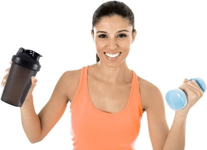 Protein Shaker Flasche 400ml OOTD Fitness Mixer BPA frei Eiweiß Shaker