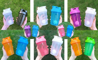 Protein Shaker Flasche 400ml Auslaufsicher BPA frei Whey Eiweiß Shaker