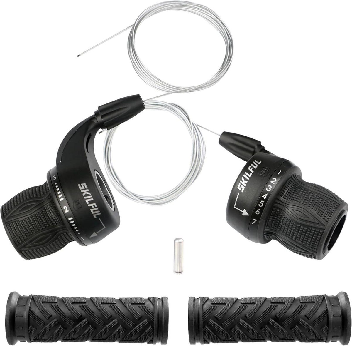 Fahrrad Schalthebel 3x7 Revoshifter Set 7 Fach Drehgriff-Schalthebel