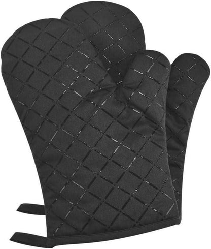 Premium Anti-Rutsch Ofenhandschuhe 240°C Silikon BBQ Grillhandschuhe