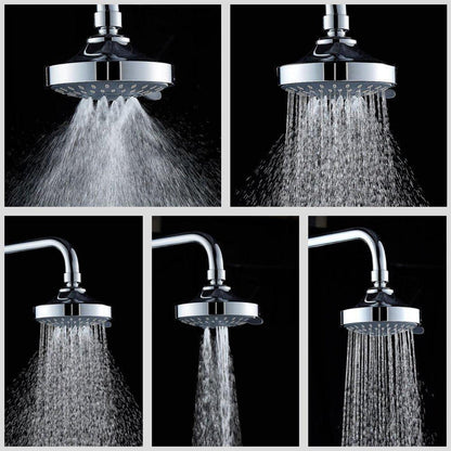 Regendusche Duschkopf 360° verstellbar, 5 Modi, Chrom
