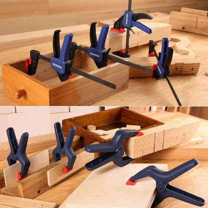Mini Einhandzwinge und Federzwinge Set 8tlg. Schraubzwingen
