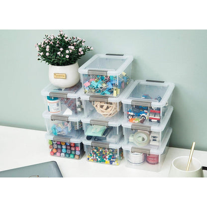Citylife 10er-Set 1.25L Klein Stapelbare Aufbewahrungsboxen