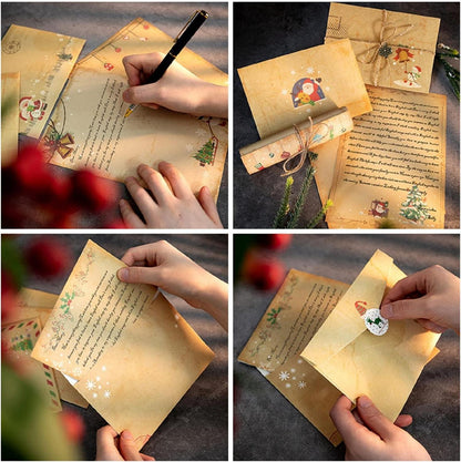 Weihnachts Briefpapier Umschlag Set 24 Stück Weihnachtskarten