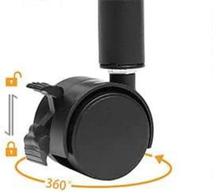 Druckertisch mit arretierbaren Rädern, rollbar, 2 Ebenen, Industrie-Design