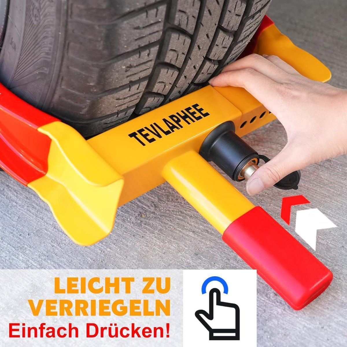 Radkralle 2er-Pack für PKW, Wohnwagen, Anhänger – Diebstahlschutz