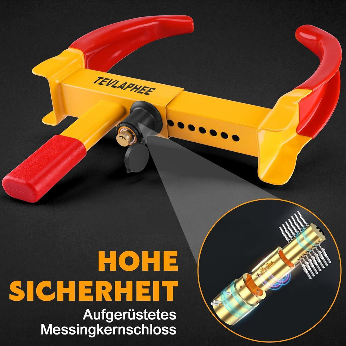 Radkralle 2er-Pack für PKW, Wohnwagen, Anhänger – Diebstahlschutz