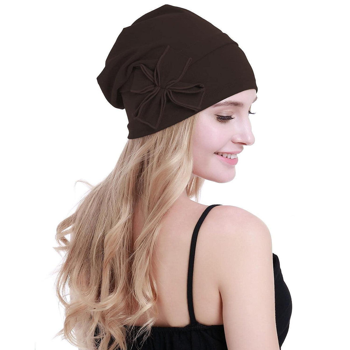 Chemo-Turban aus Bio-Baumwolle für Damen, leicht, hautfreundlich