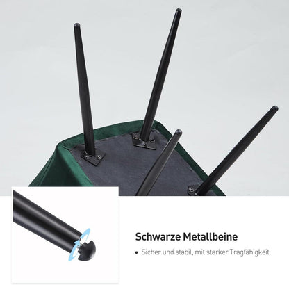 Esszimmerstühle 4er Set Samt Bezogen Polsterstuhl mit Armlehne