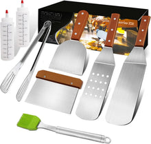 Grillspachtel Set Edelstahl BBQ Zubehör 8-teilig BBQ Werkzeug Set
