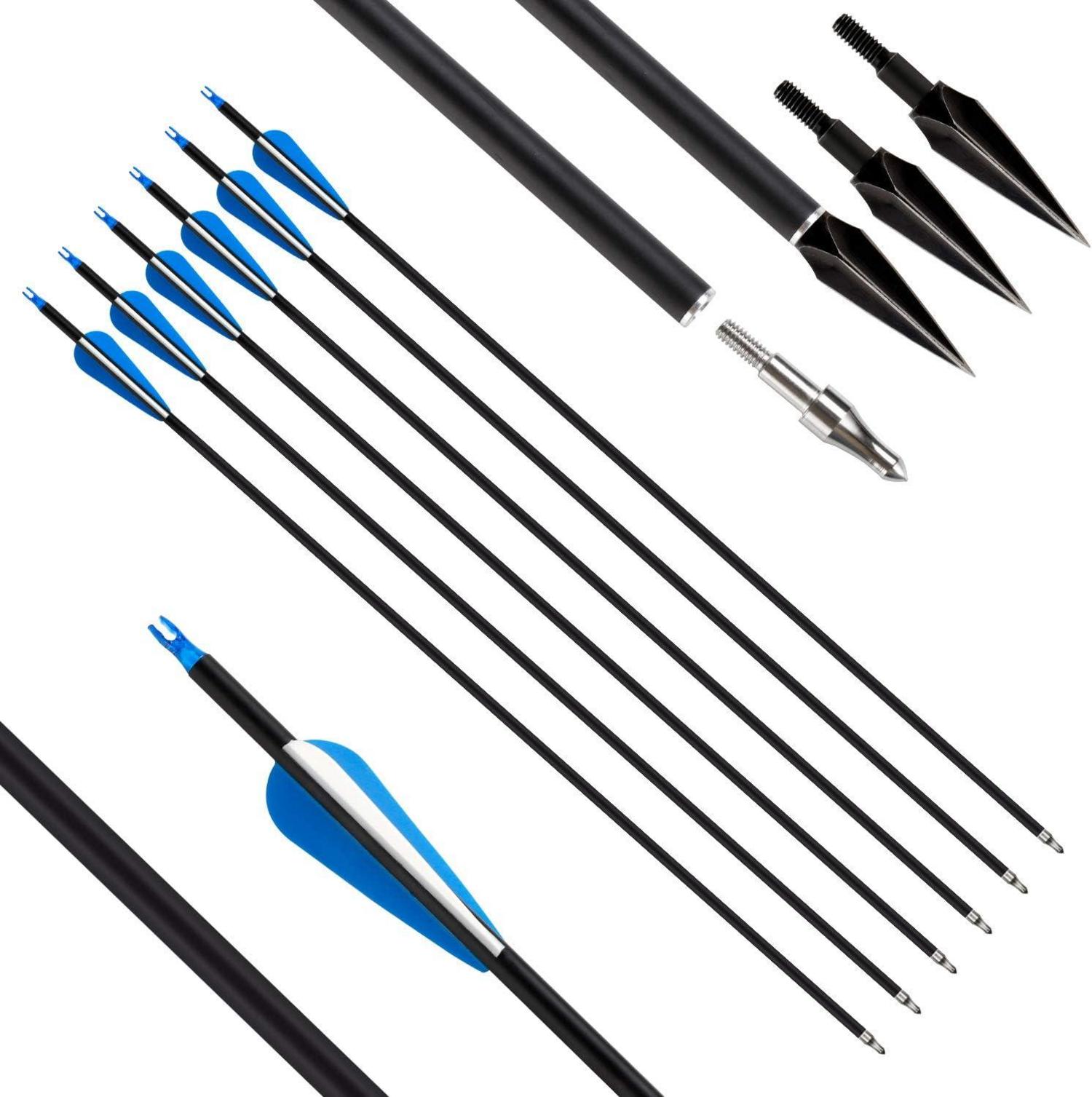 30lbs Recurvebogen Set für Erwachsene Anfänger mit Carbonpfeilen