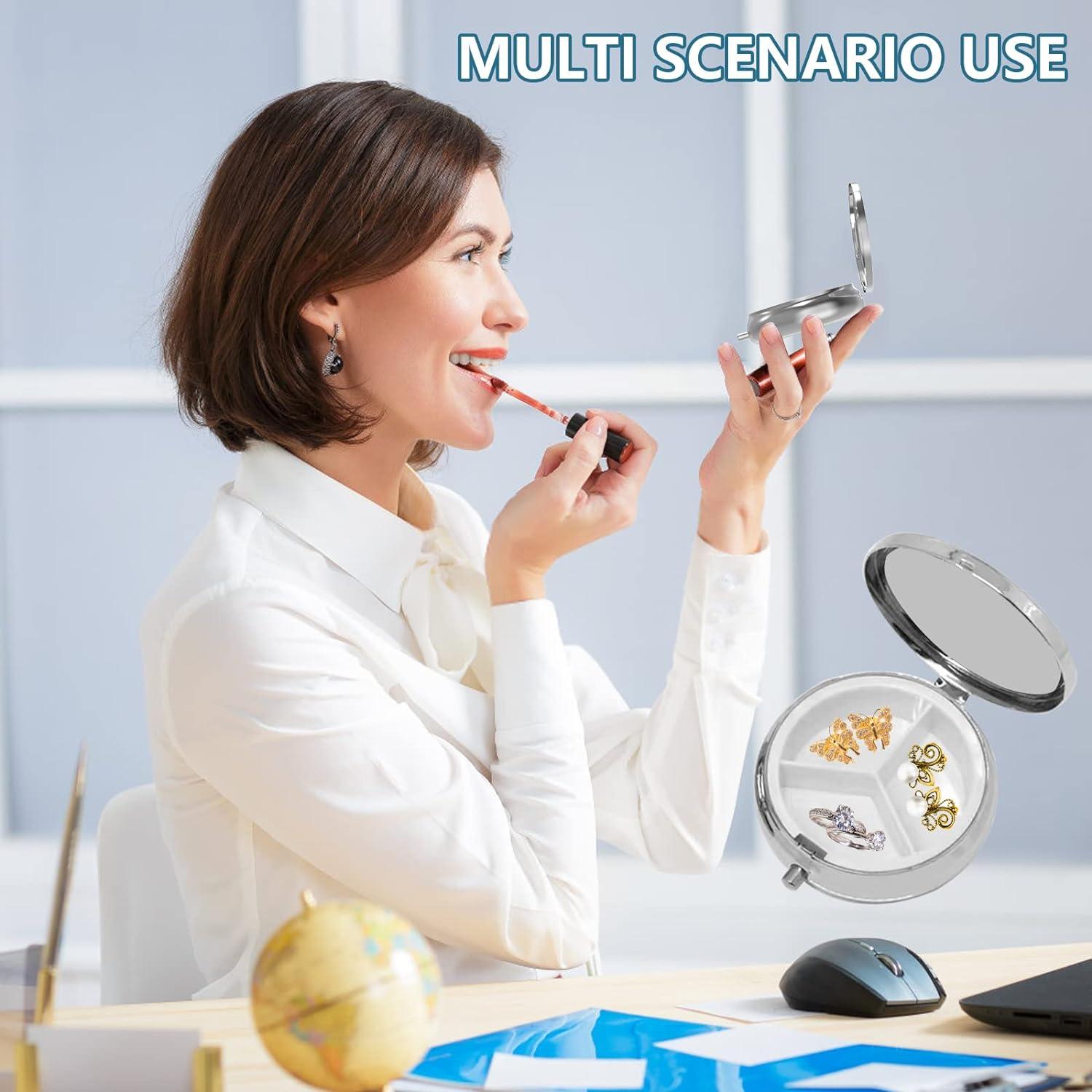 Pillendose 3 Fächer Medizin Tablet Vitamin Organizer 2 Stück