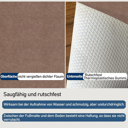 DFIONC Fußmatte innen waschbar Schmutzfangmatte superdünn