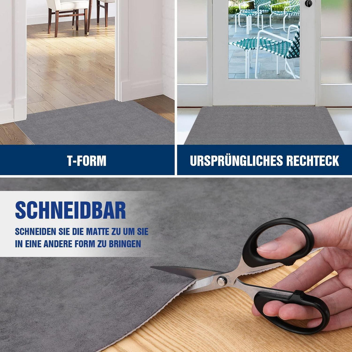 Waschbare Fußmatte – Schmutzfangmatte für Innenräume