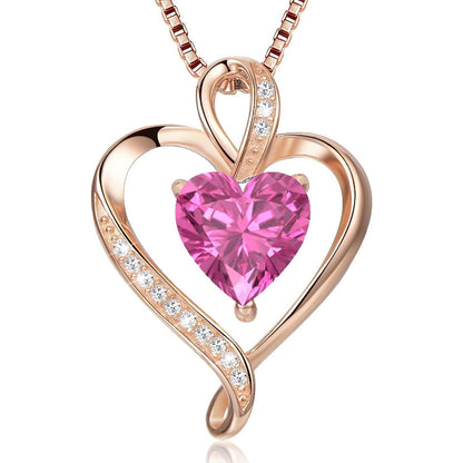 Silber Herz Halskette Damen 925 Sterling Silber Geschenk