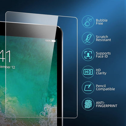 Panzer Schutz Glas iPad 9.7 Zoll 2018/2017 2 Stück 9H