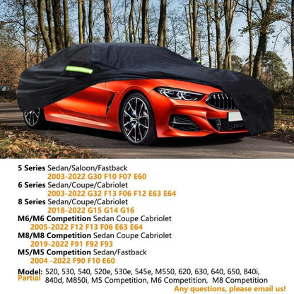 Autoabdeckung wasserdicht für BMW 5er/6er/8er Limousine Coupe Cabrio