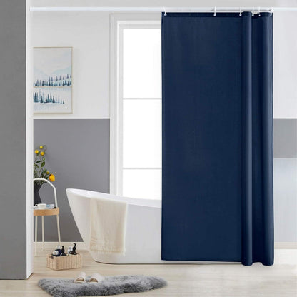 Schmaler Duschvorhang Wasserabweisend Dunkelblau 80x180cm