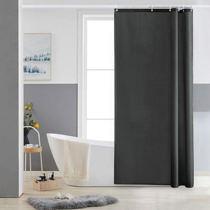Duschvorhang Eck Dusche Polyester Textil Dunkelgrau 90x180cm