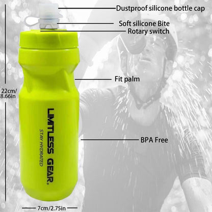 Fahrrad Flaschenhalter mit 21 Oz Trinkflasche Gelb - BPA