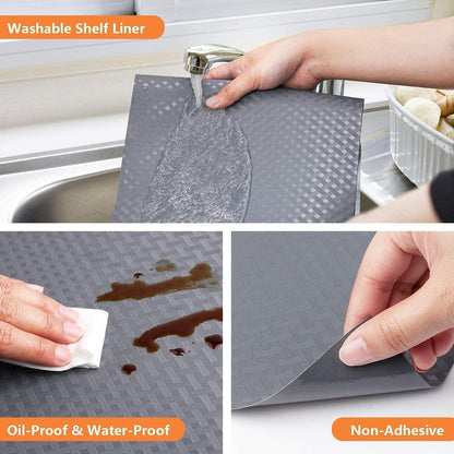 Schubladenmatte Eva Wasserdicht Antirutsch 30cmx150cm Grau