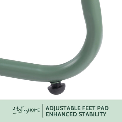 Beistelltisch Metall Wetterfest Outdoor Gartentisch Rund 45cm Grün
