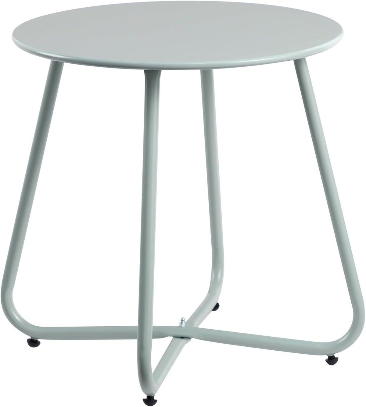 Beistelltisch Outdoor Balkontisch Klein Gartentisch Rund Metall Wetterfest Patio Terrasse