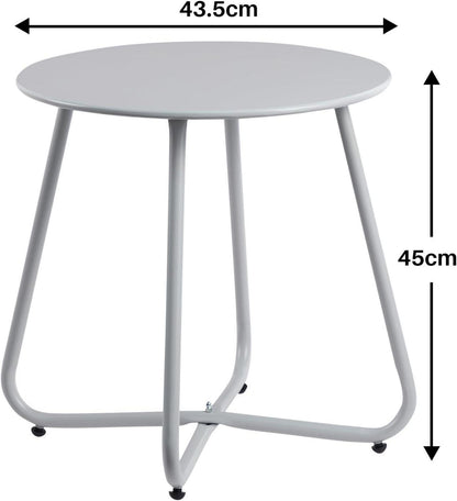 Beistelltisch Outdoor Gartentisch Balkontisch Runder Patio Kaffeetisch
