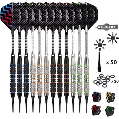 Turnart Dartpfeile Set 18g Kunststoffspitze 9