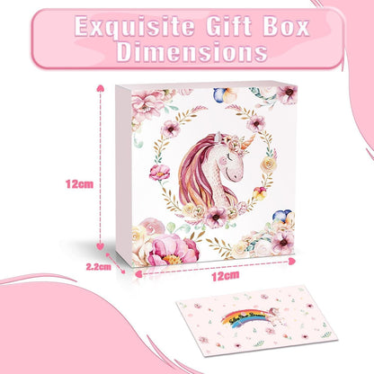 DIY Armband Set Mädchen Geschenkbox Kristallperlen Einhorn