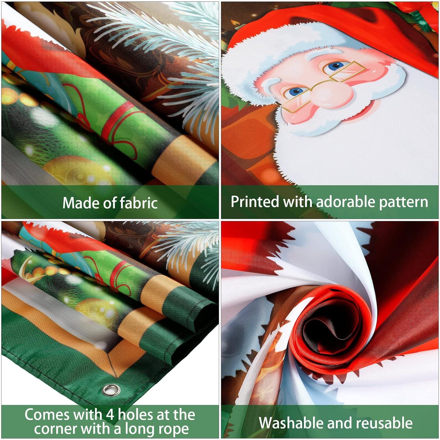 Weihnachtsmann Tür Hängebanner Weihnachtsdekoration Türabdeckung