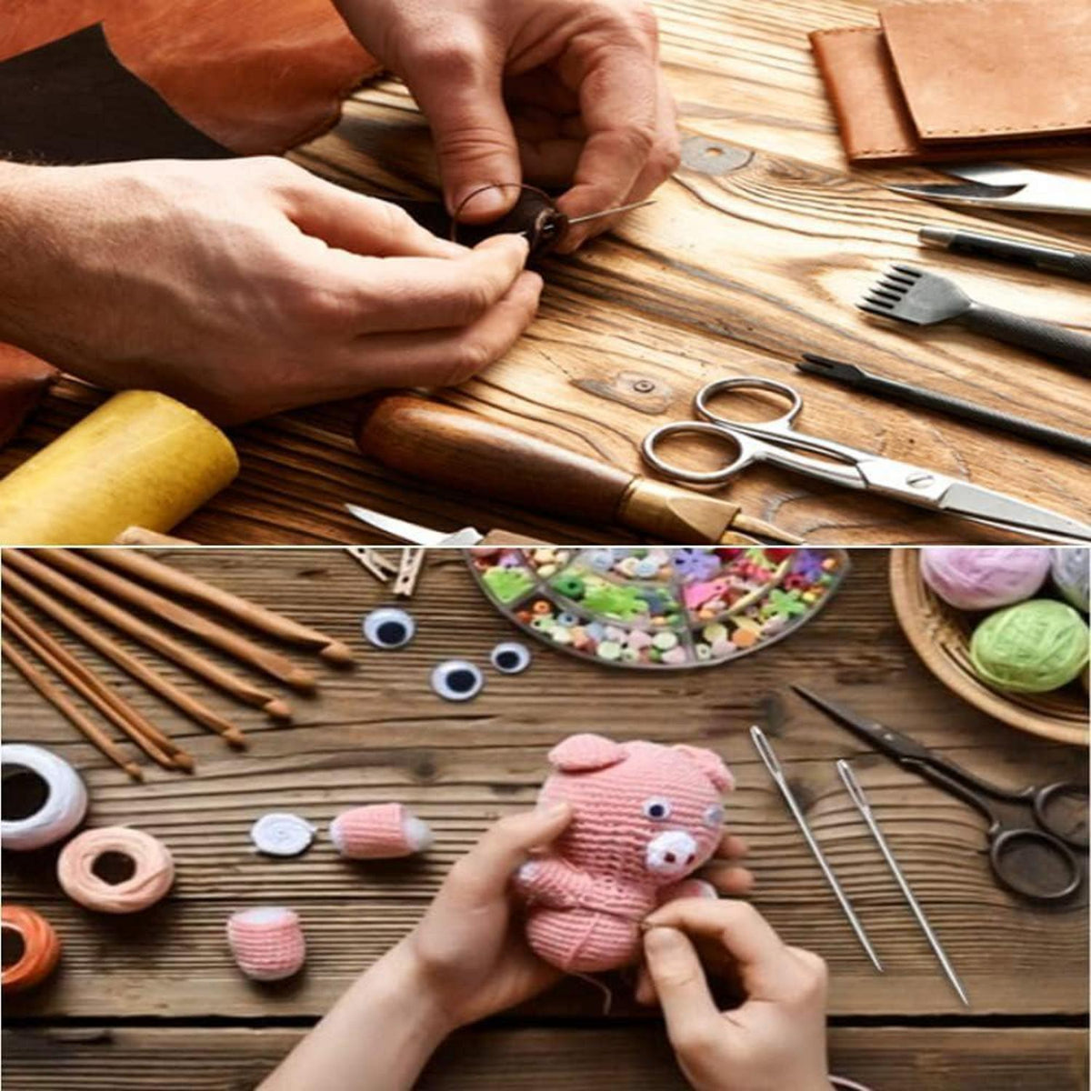 30er Set Handnägel aus Edelstahl für Nähen & Handwerk