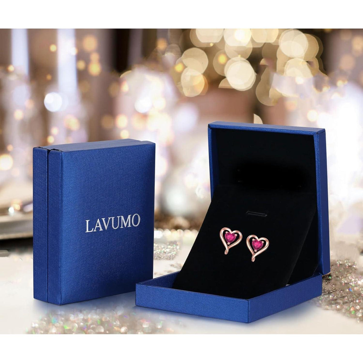 Ohrstecker Silber 925 Roségold Damen Herz Ohrringe Geschenk