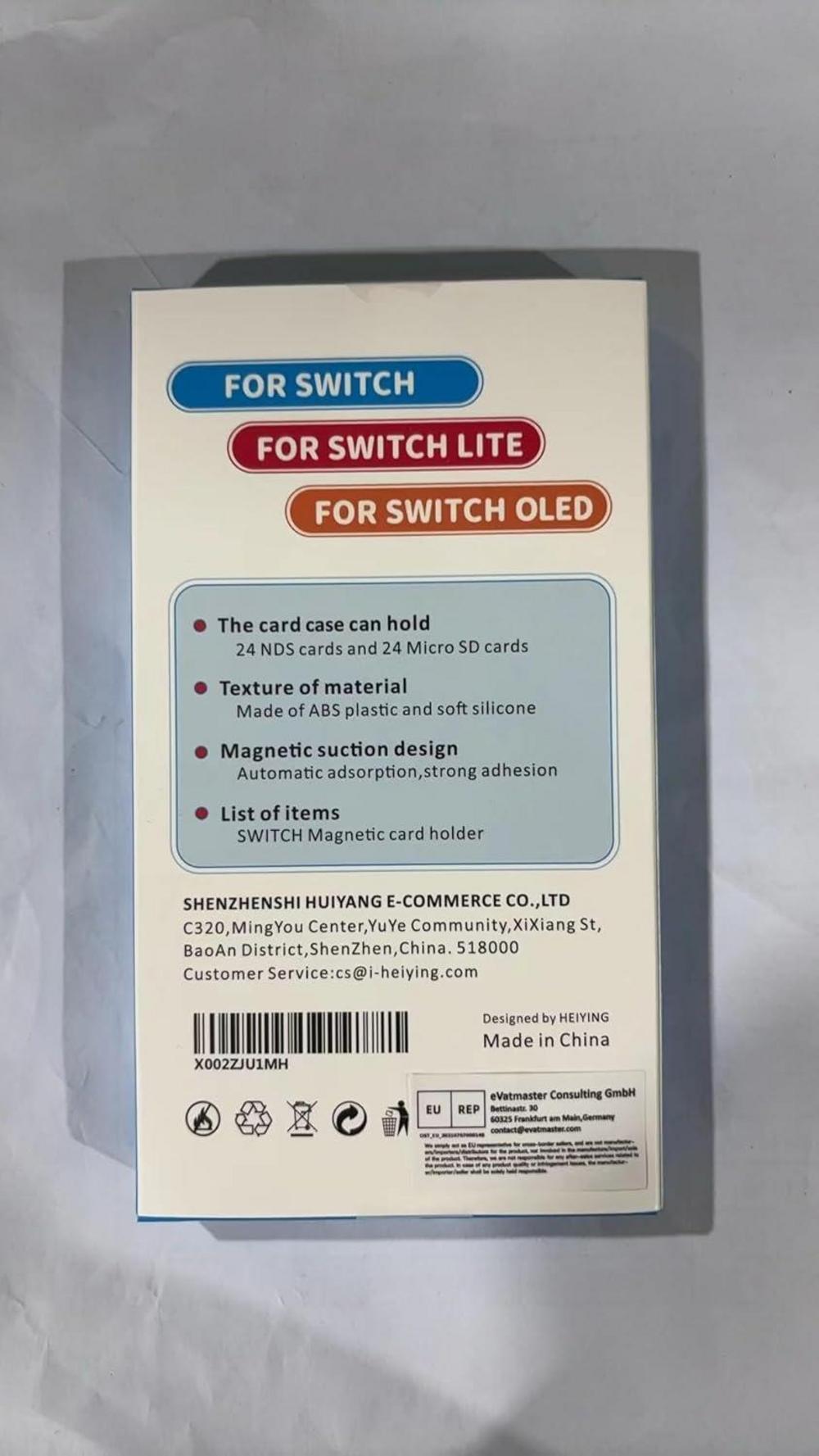 HEIYING Switch Game Card Aufbewahrungsbox 24 Game Card Slots 24 Micro SD Card Slots
