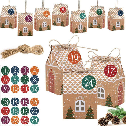 Adventskalender zum Befüllen 24 DIY Haus Weihnachten 2026