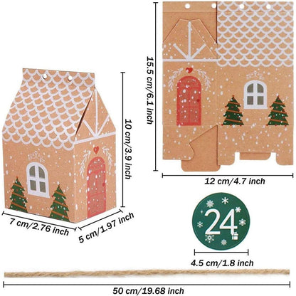 Adventskalender zum Befüllen 24 DIY Haus Weihnachten 2026