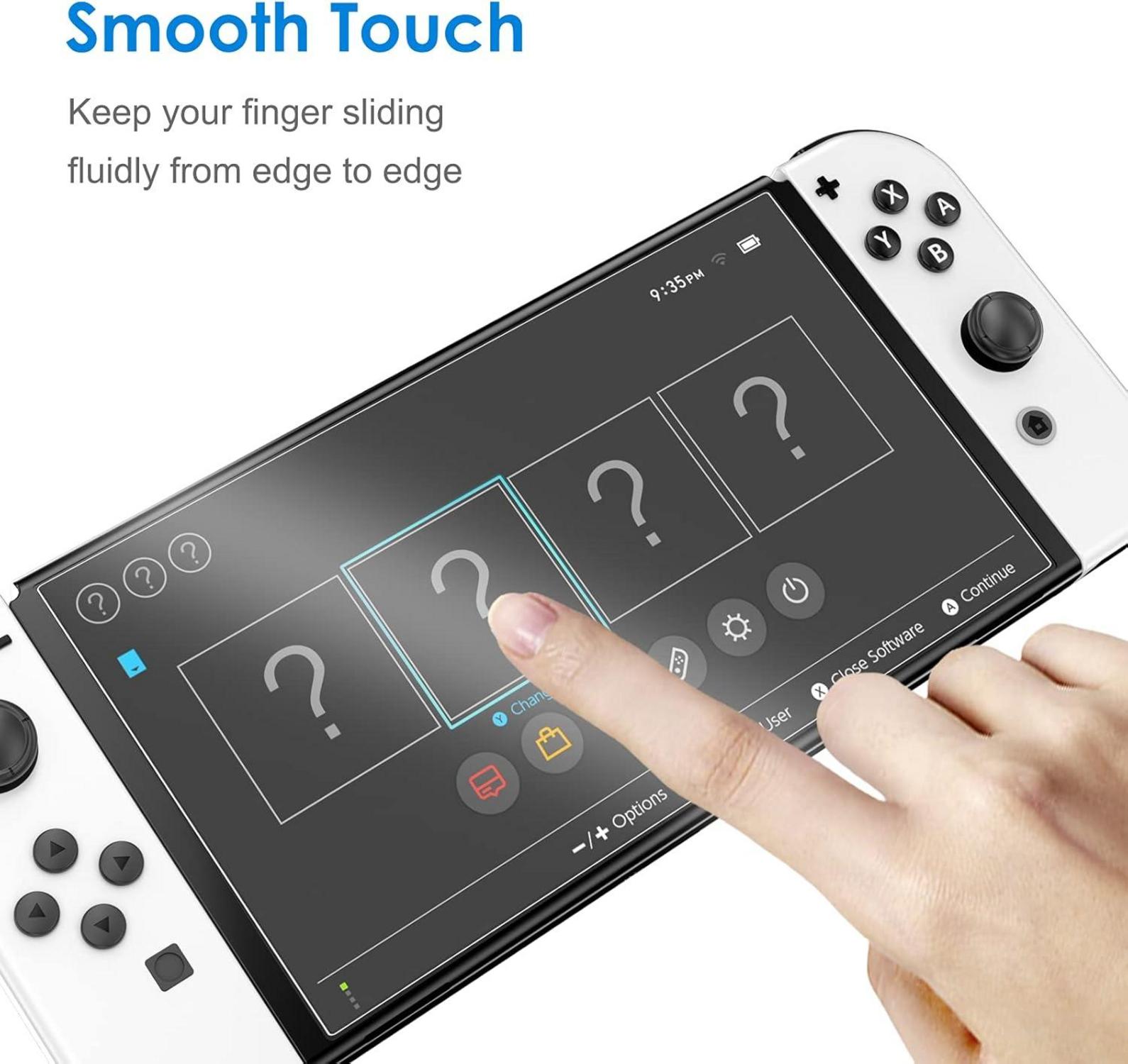 Nintendo Switch OLED 7 Zoll 2021 Schutzfolie 2er Packung