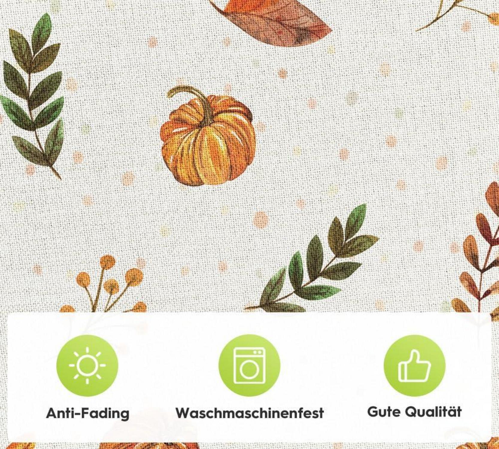 Herbst Tischdecke 85x85 cm Dekoration Drinnen Urlaub Party