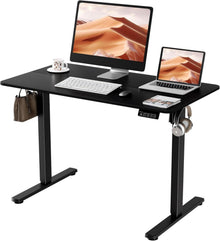 Elektrischer Höhenverstellbarer Schreibtisch 110x60cm Schwarz